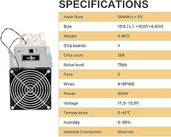 その他 antminer L3+ Bitmain Antminer L3+ (504Mh/s) Realtime Profit, Specs & Cost